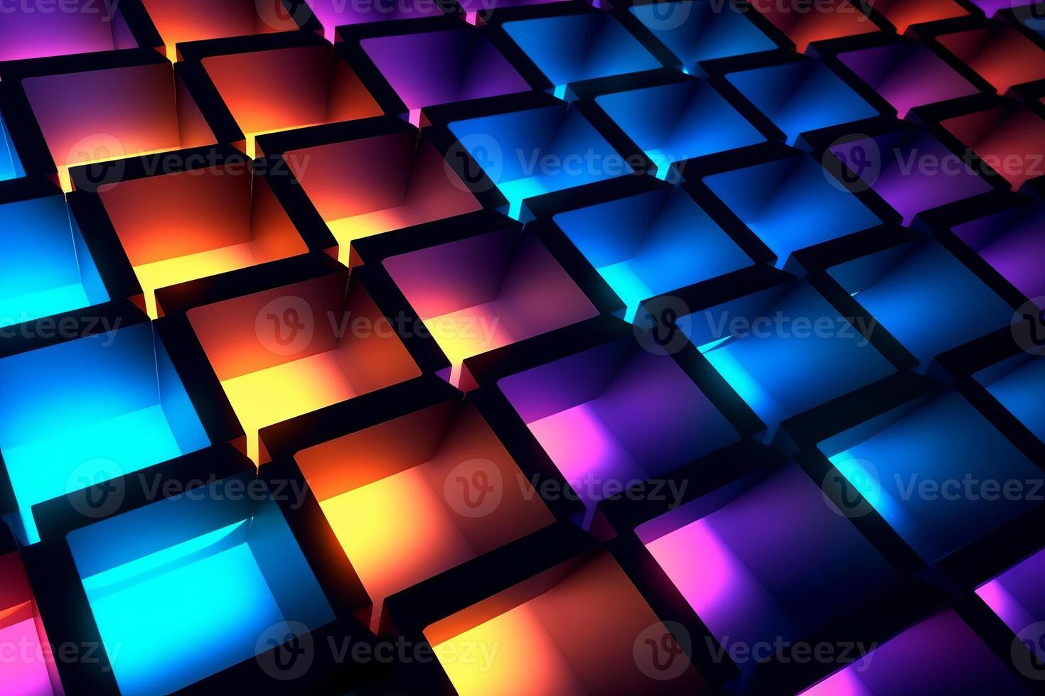 Sleek Modern Geometric Glowing Shapes Outline Background photo