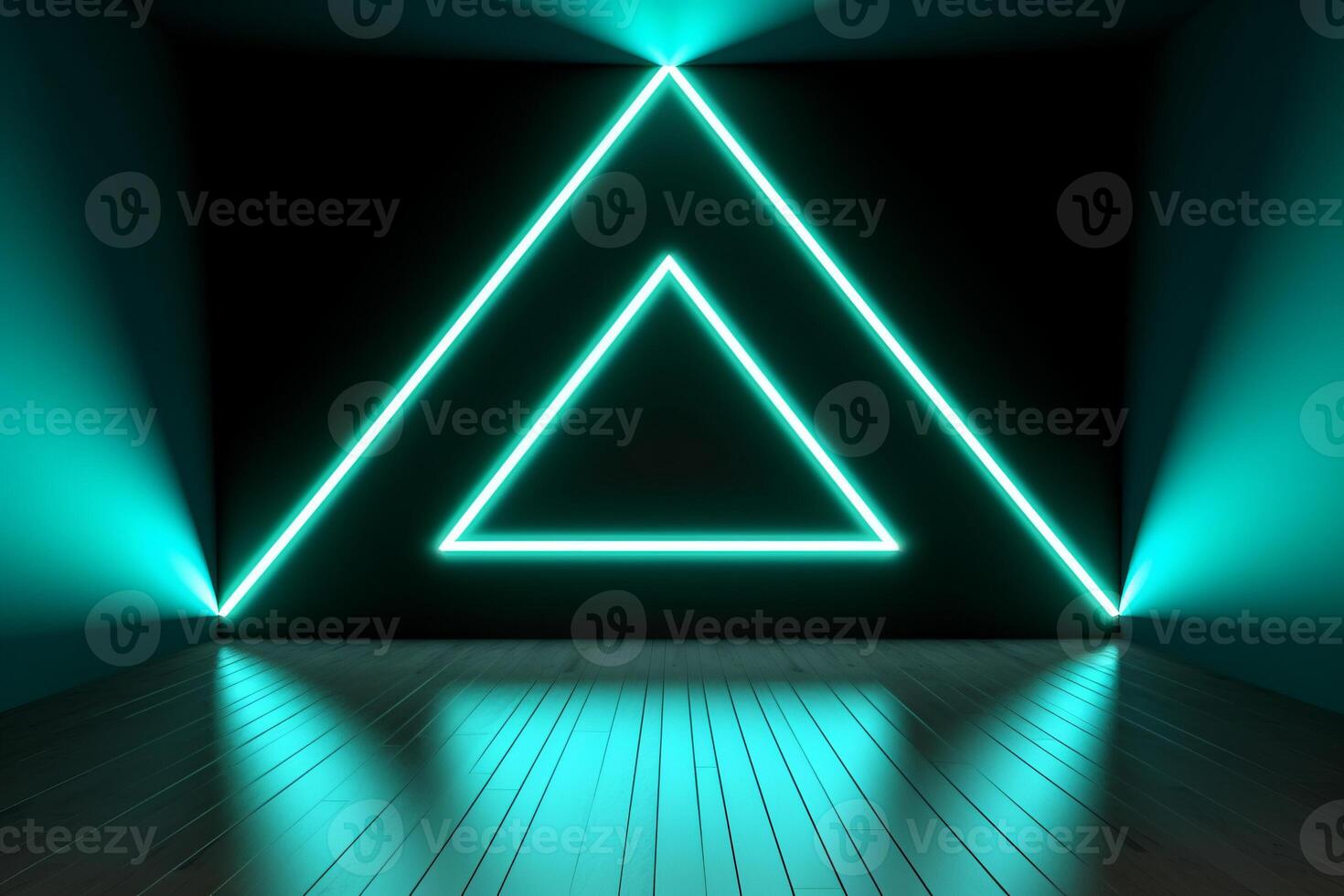 Sleek Modern Geometric Glowing Shapes Outline Background photo