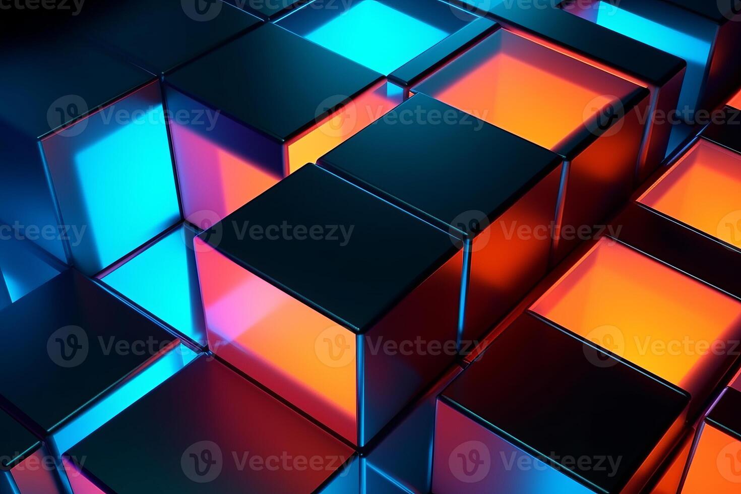 Sleek Modern Geometric Glowing Shapes Outline Background photo