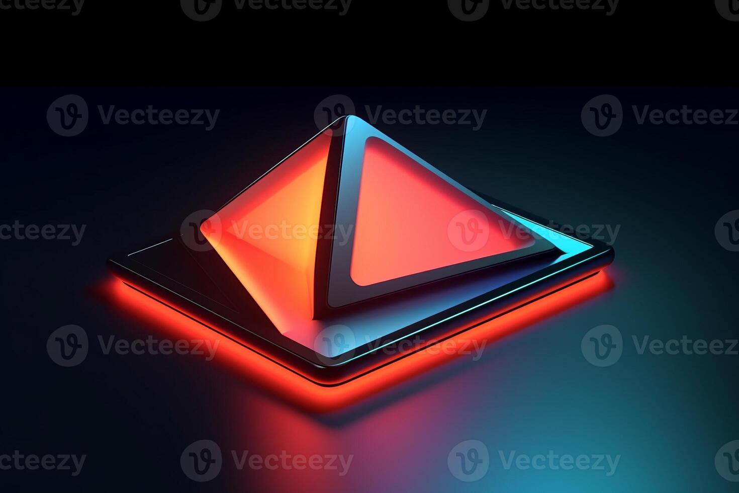 Sleek Modern Geometric Glowing Shapes Outline Background photo