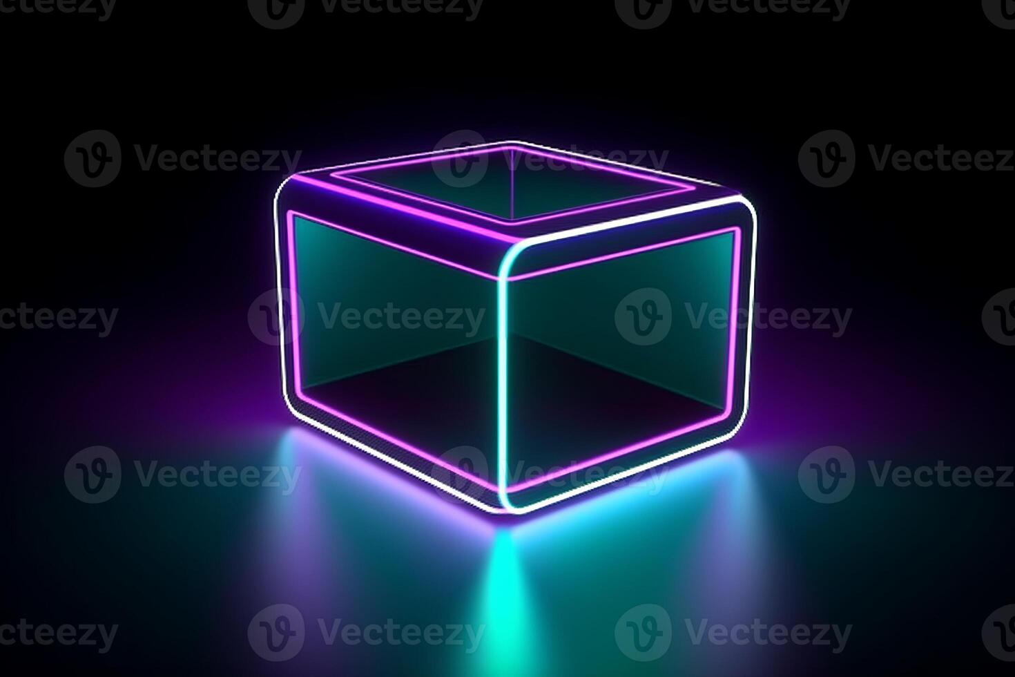 Sleek Modern Geometric Glowing Shapes Outline Background photo