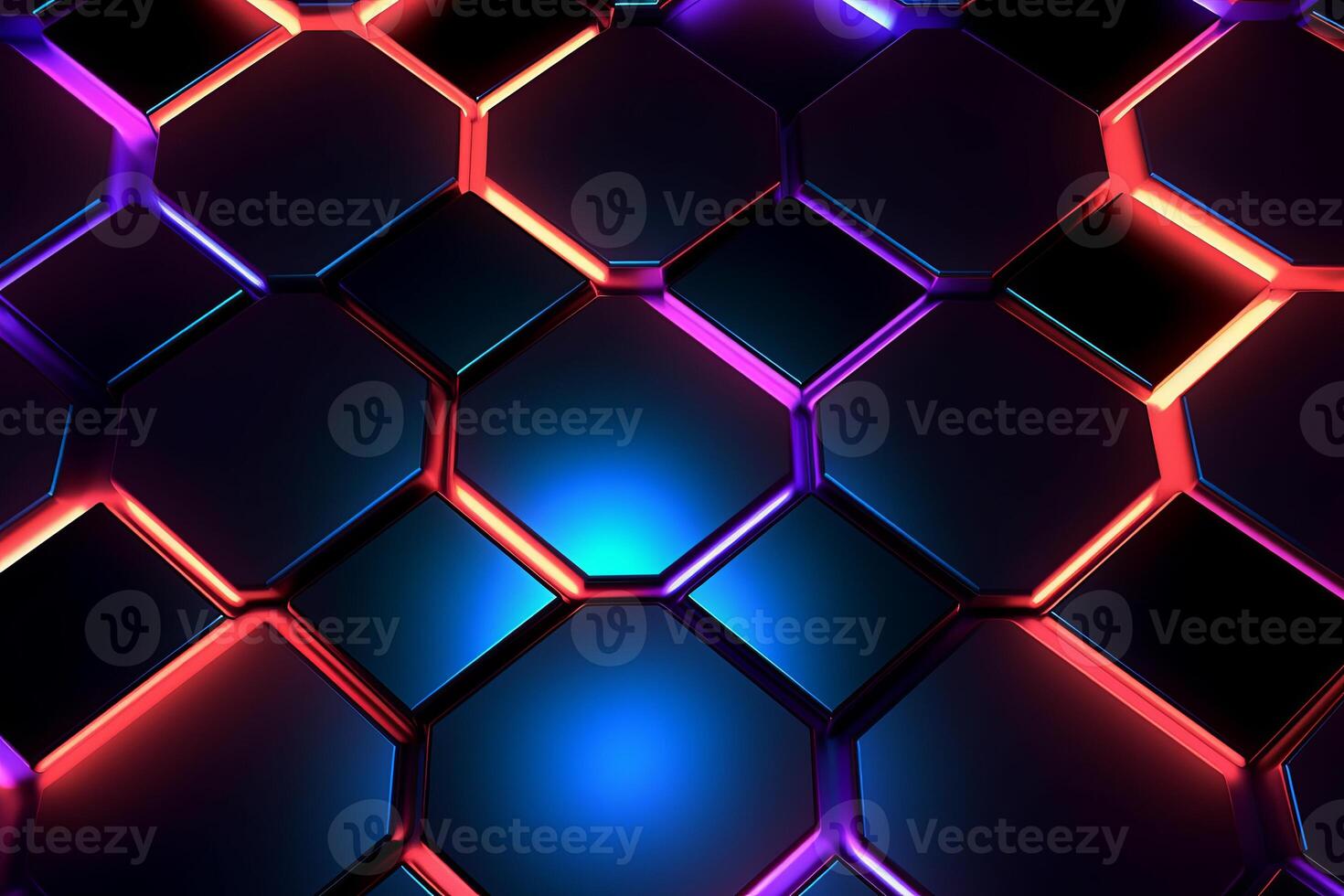 Sleek Modern Geometric Glowing Shapes Outline Background photo