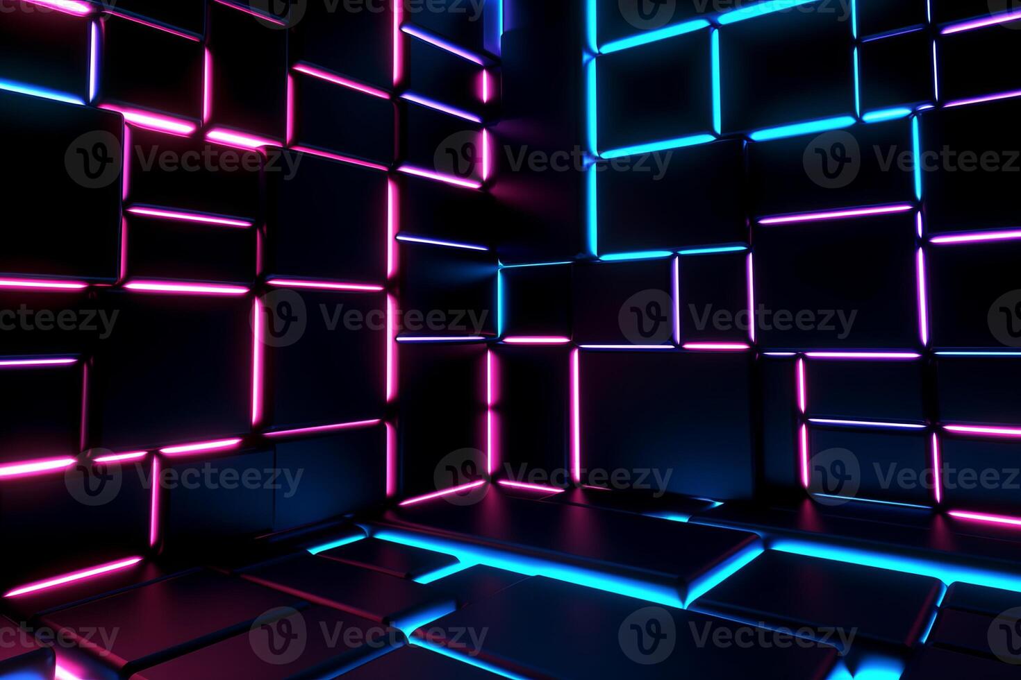 Sleek Modern Geometric Glowing Shapes Outline Background photo