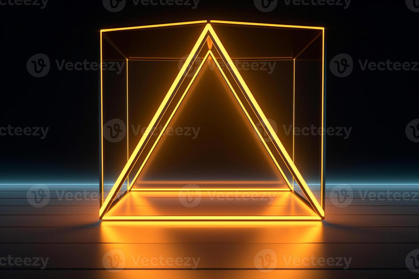 Sleek Modern Geometric Glowing Shapes Outline Background photo