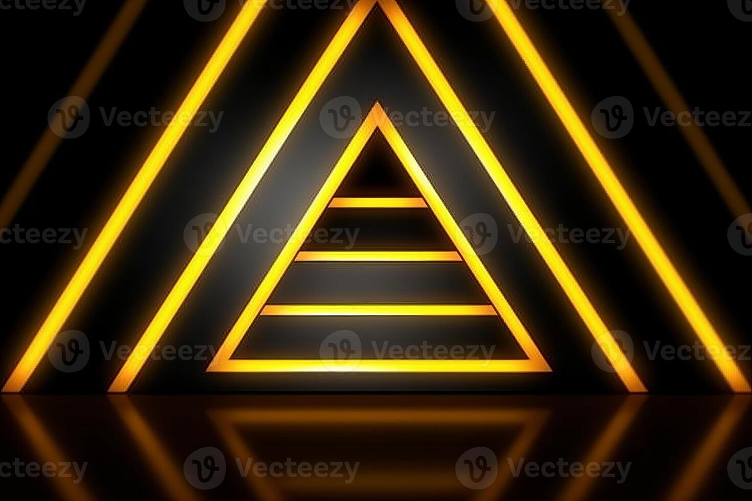 Sleek Modern Geometric Glowing Shapes Outline Background photo