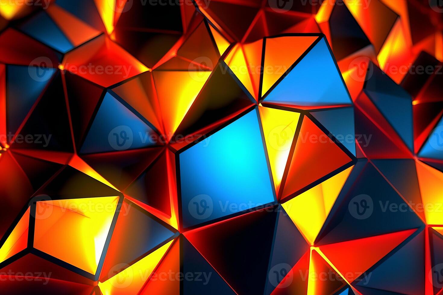 Sleek Modern Geometric Glowing Shapes Outline Background photo