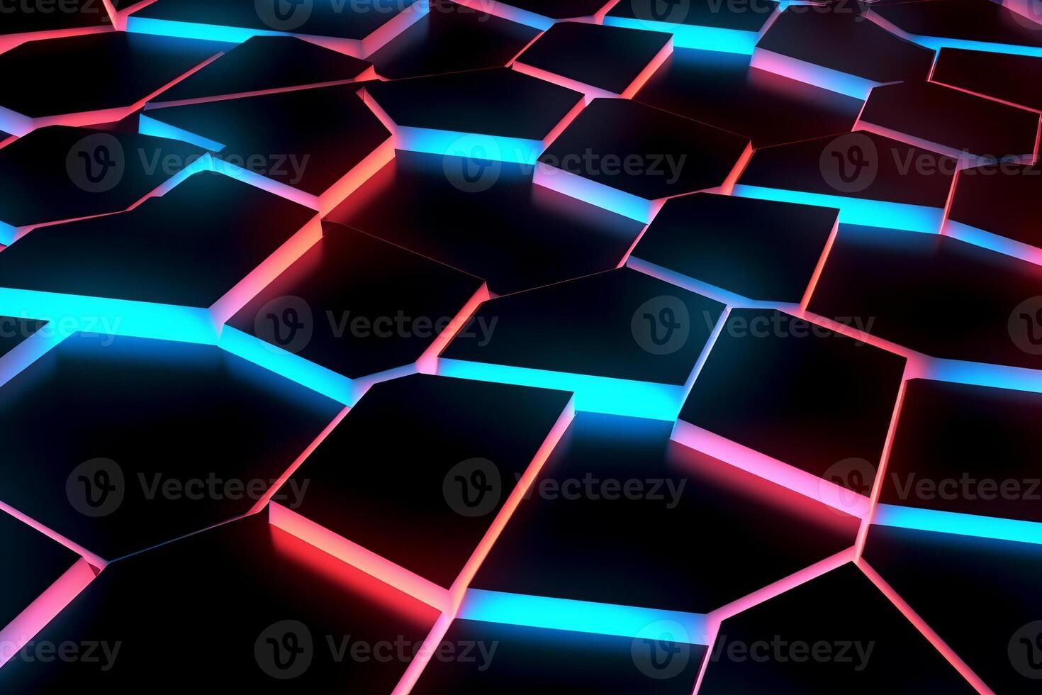 Sleek Modern Geometric Glowing Shapes Outline Background photo