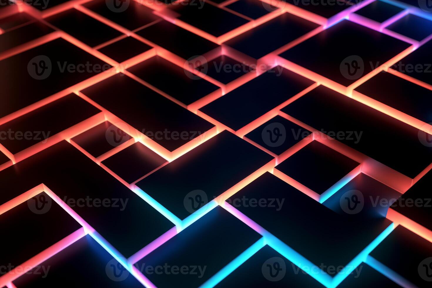 Sleek Modern Geometric Glowing Shapes Outline Background photo