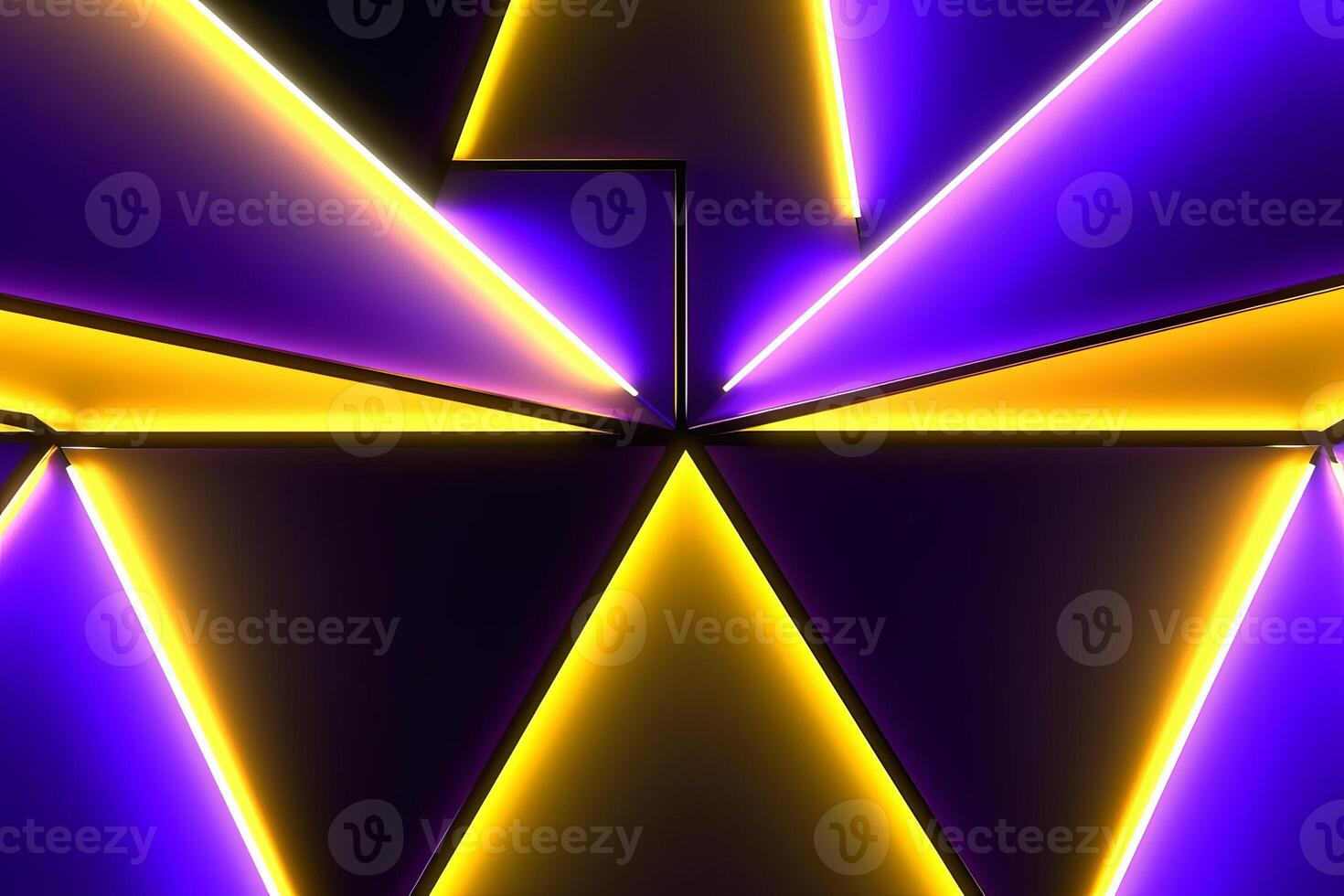 Sleek Modern Geometric Glowing Shapes Outline Background photo