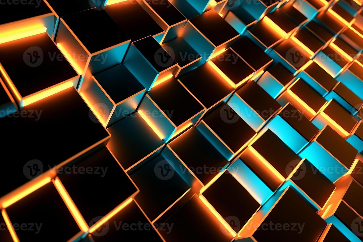 Sleek Modern Geometric Glowing Shapes Outline Background photo