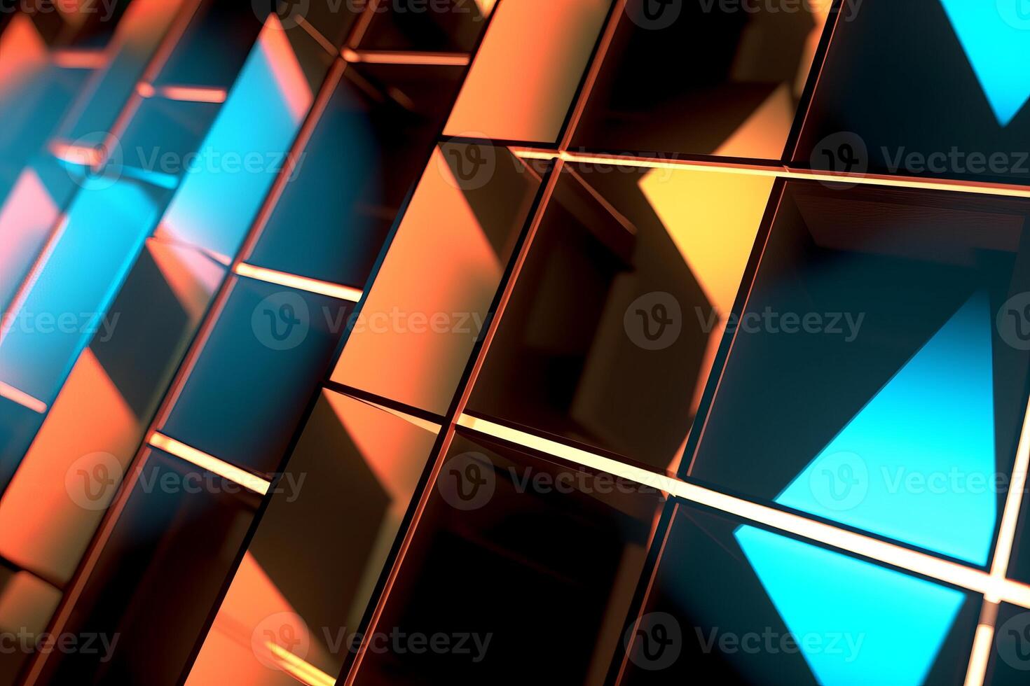 Sleek Modern Geometric Glowing Shapes Outline Background photo