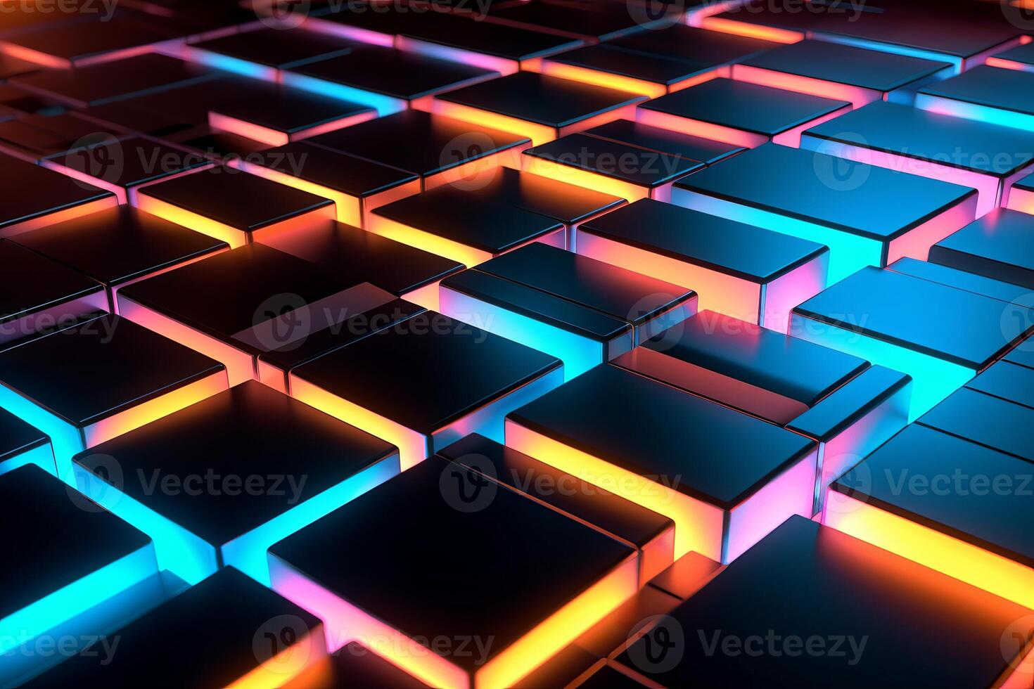 Sleek Modern Geometric Glowing Shapes Outline Background photo