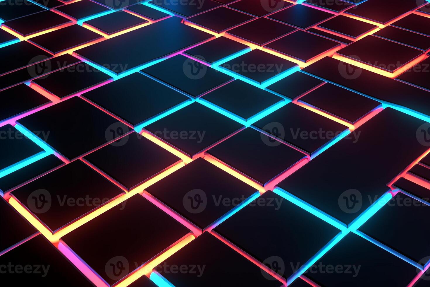 Sleek Modern Geometric Glowing Shapes Outline Background photo
