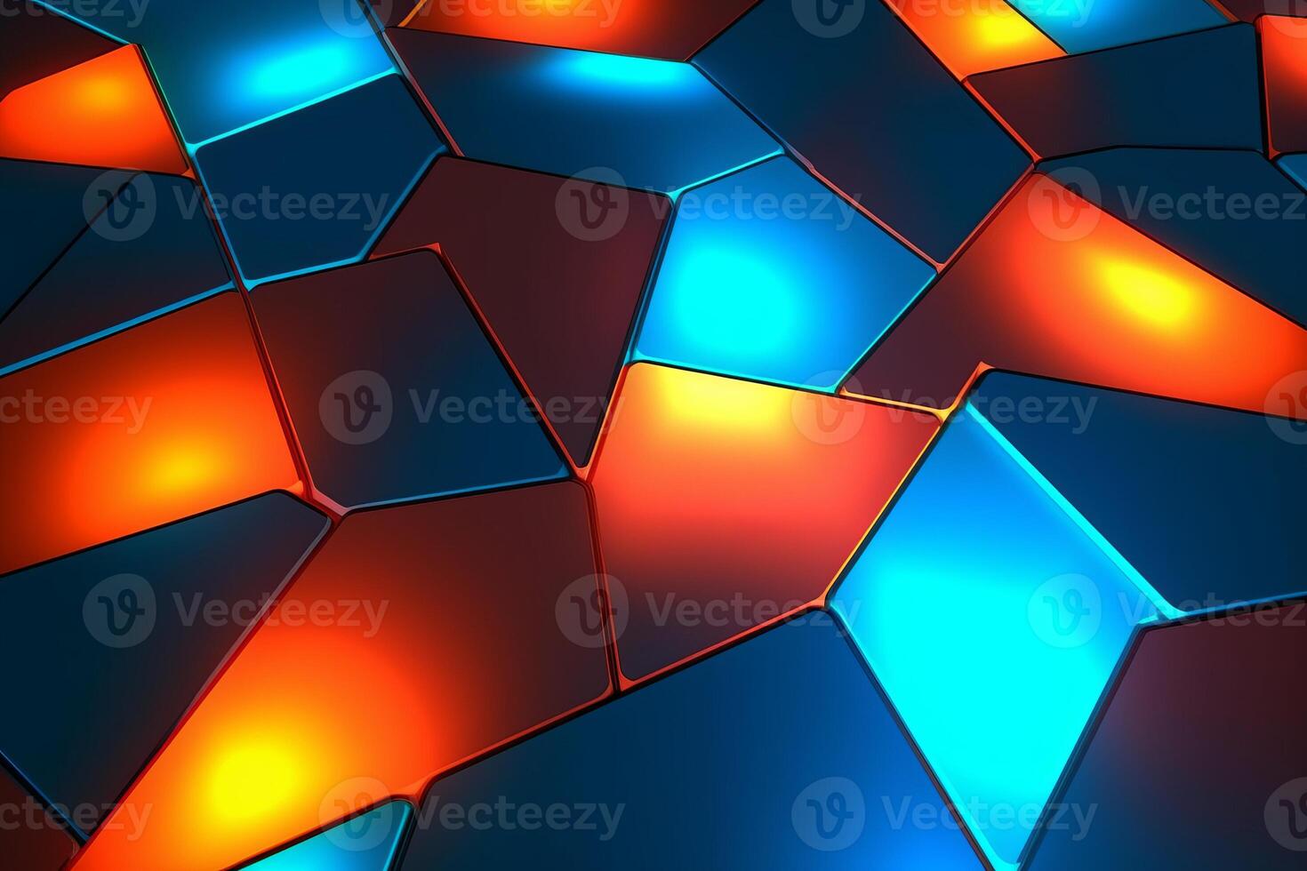Sleek Modern Geometric Glowing Shapes Outline Background photo