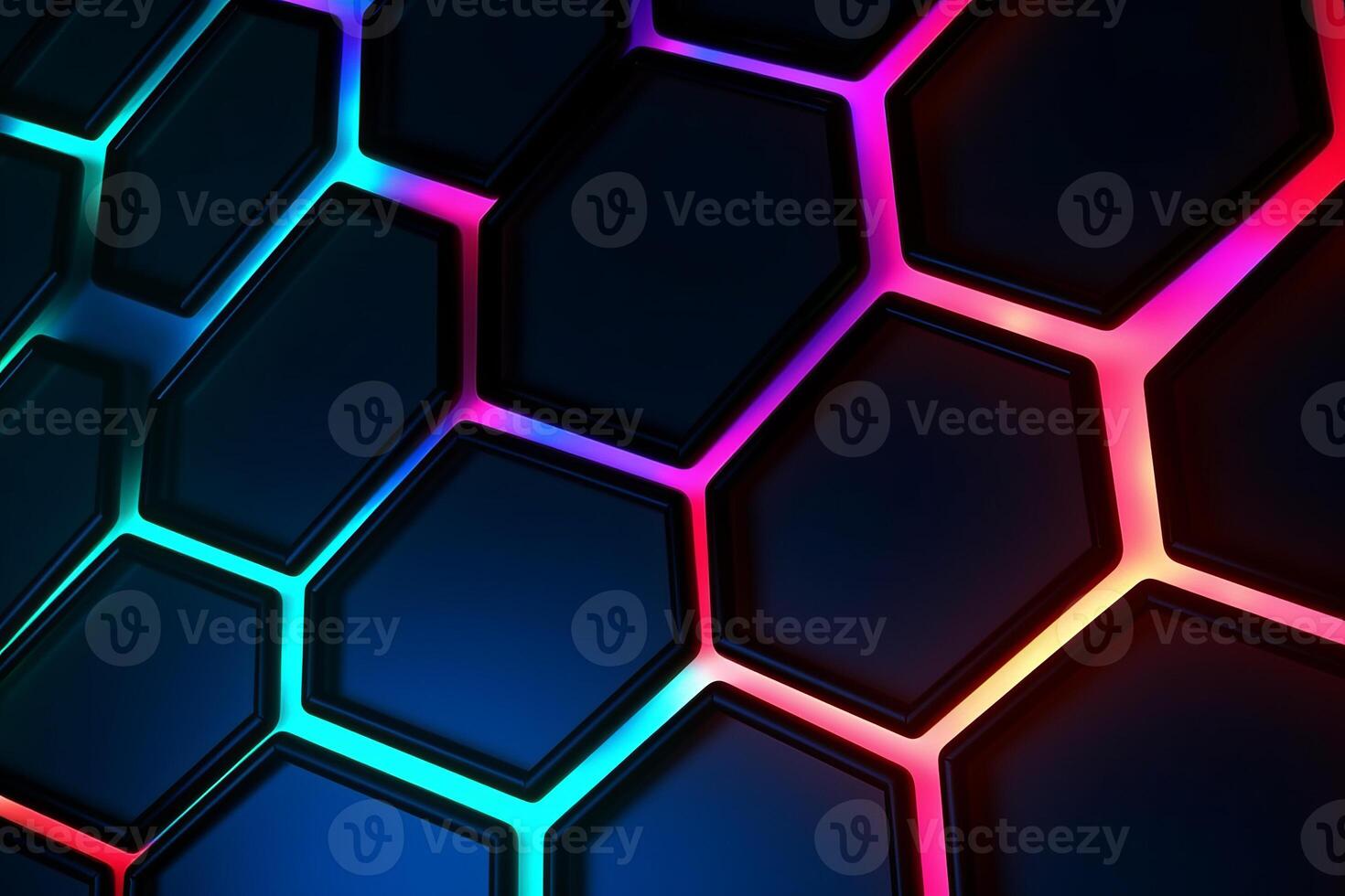 Sleek Modern Geometric Glowing Shapes Outline Background photo