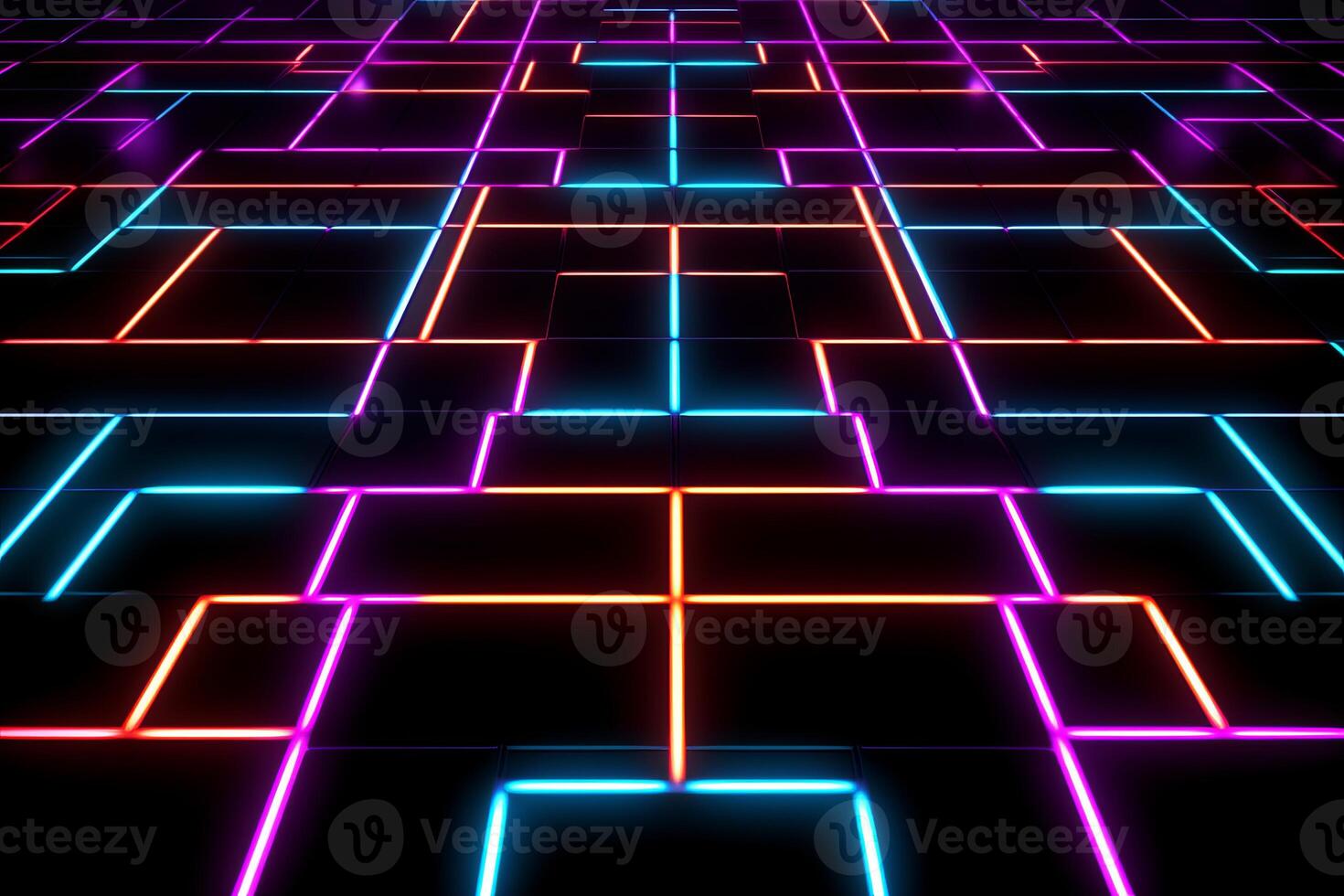 Sleek Modern Geometric Glowing Shapes Outline Background photo