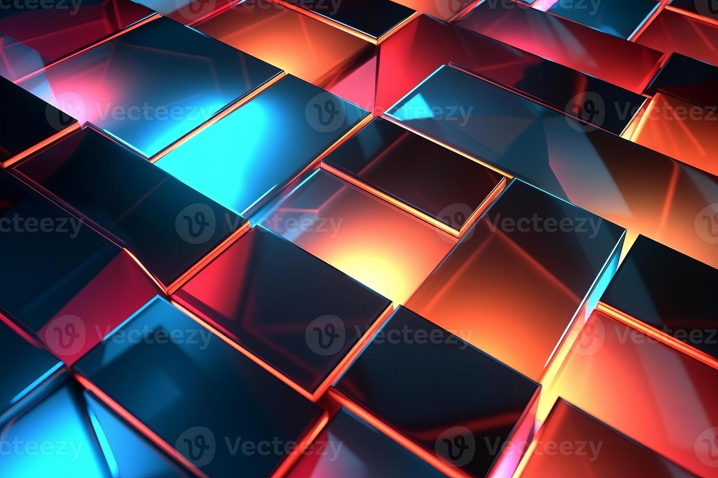 Sleek Modern Geometric Glowing Shapes Outline Background photo