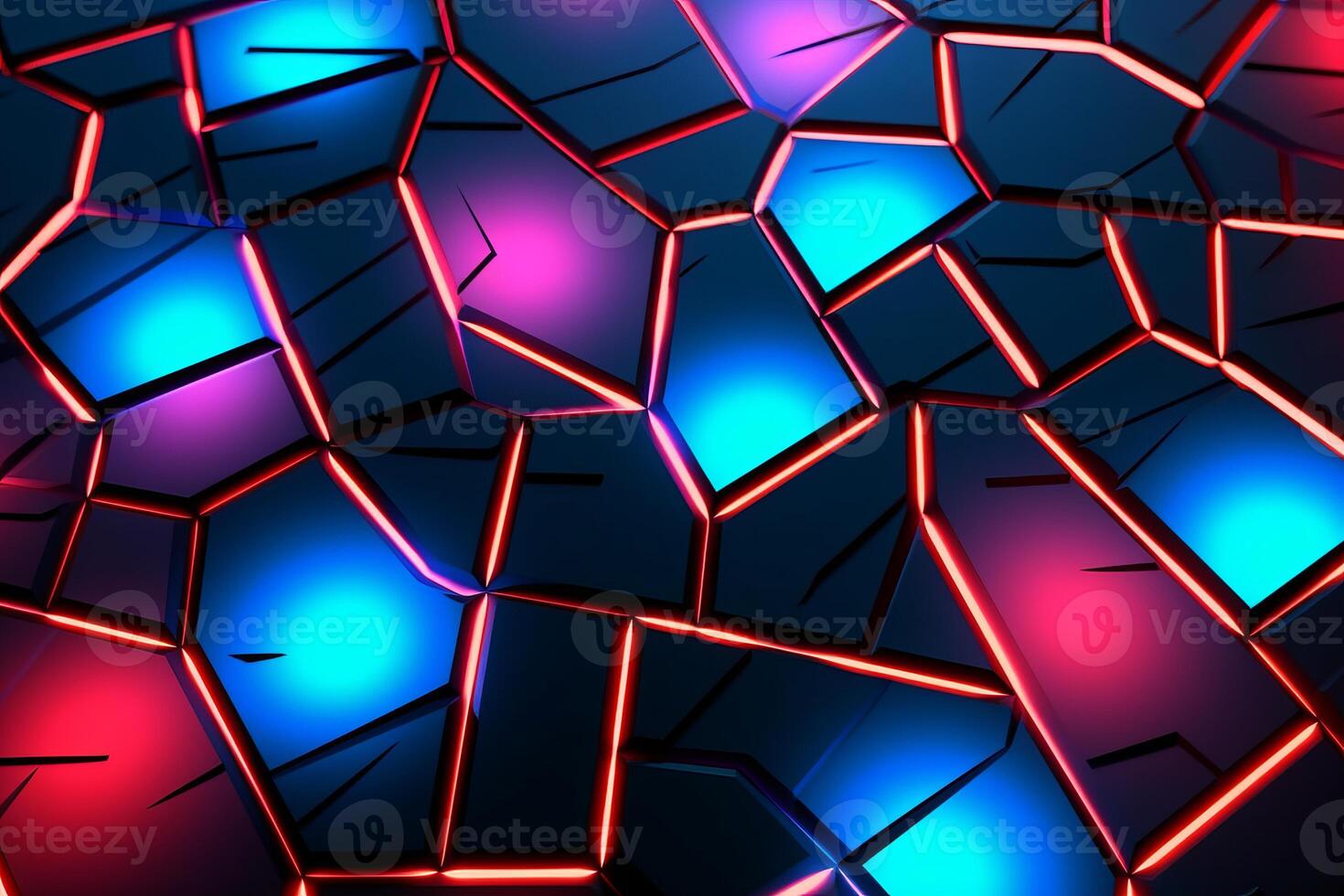 Sleek Modern Geometric Glowing Shapes Outline Background photo