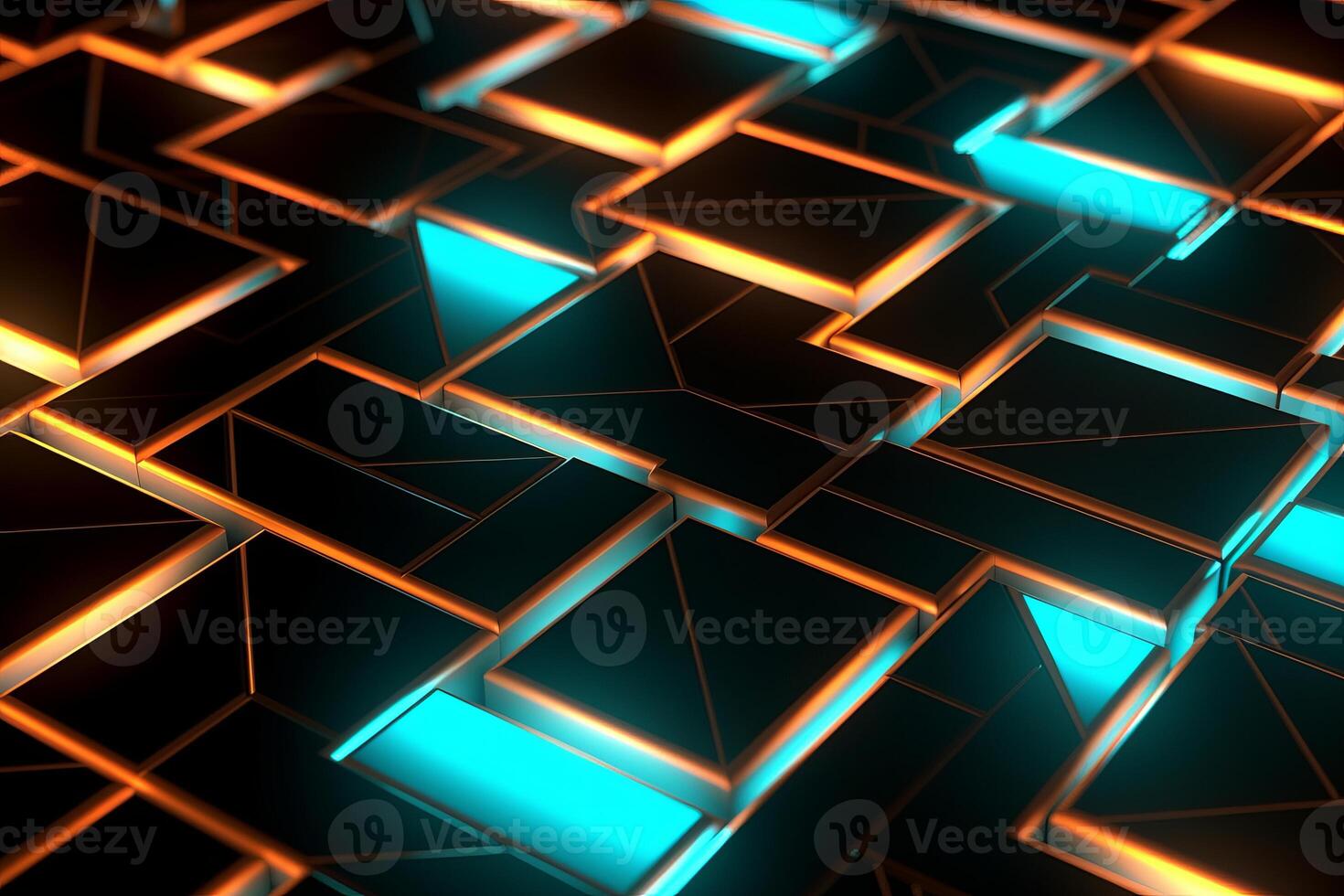 Sleek Modern Geometric Glowing Shapes Outline Background photo