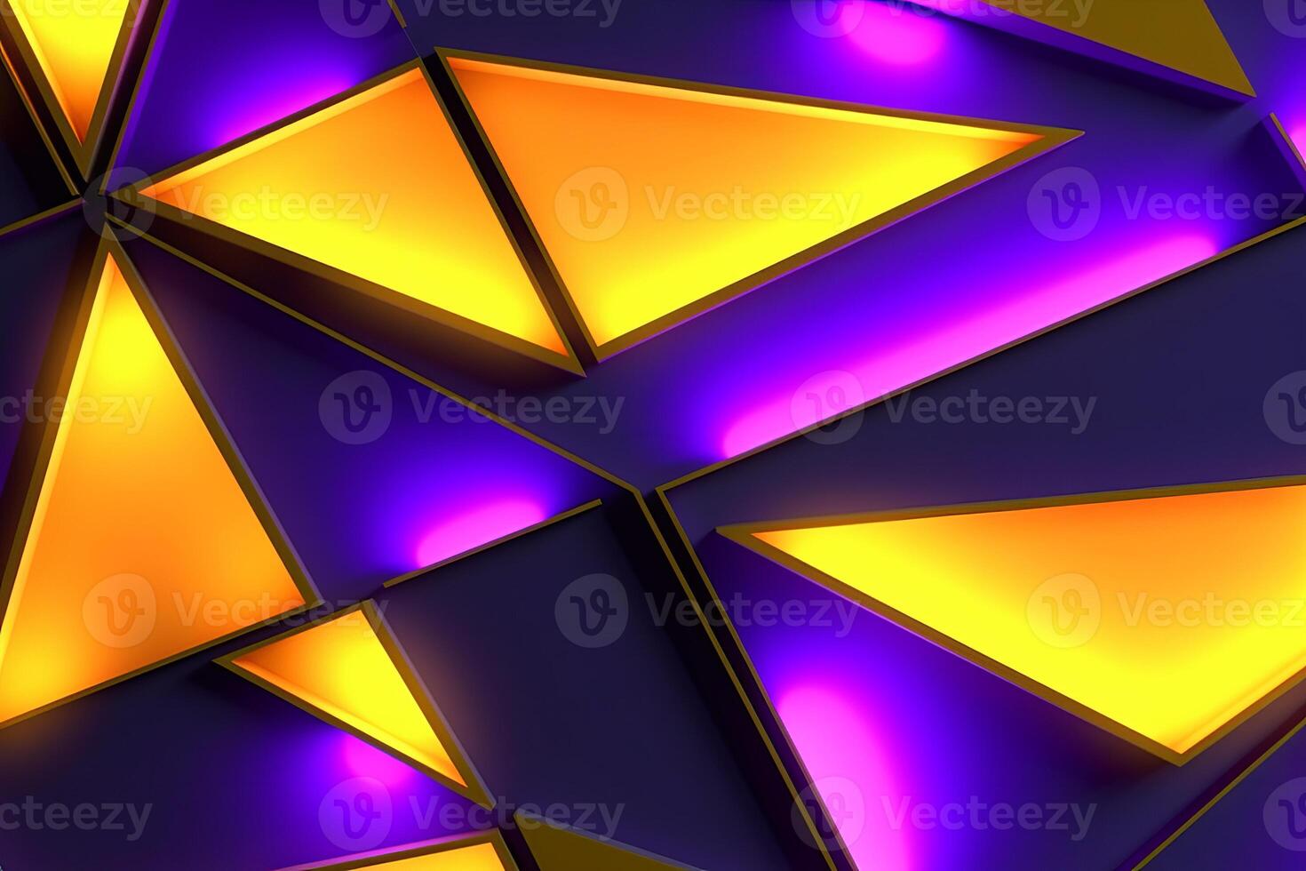 Sleek Modern Geometric Glowing Shapes Outline Background photo