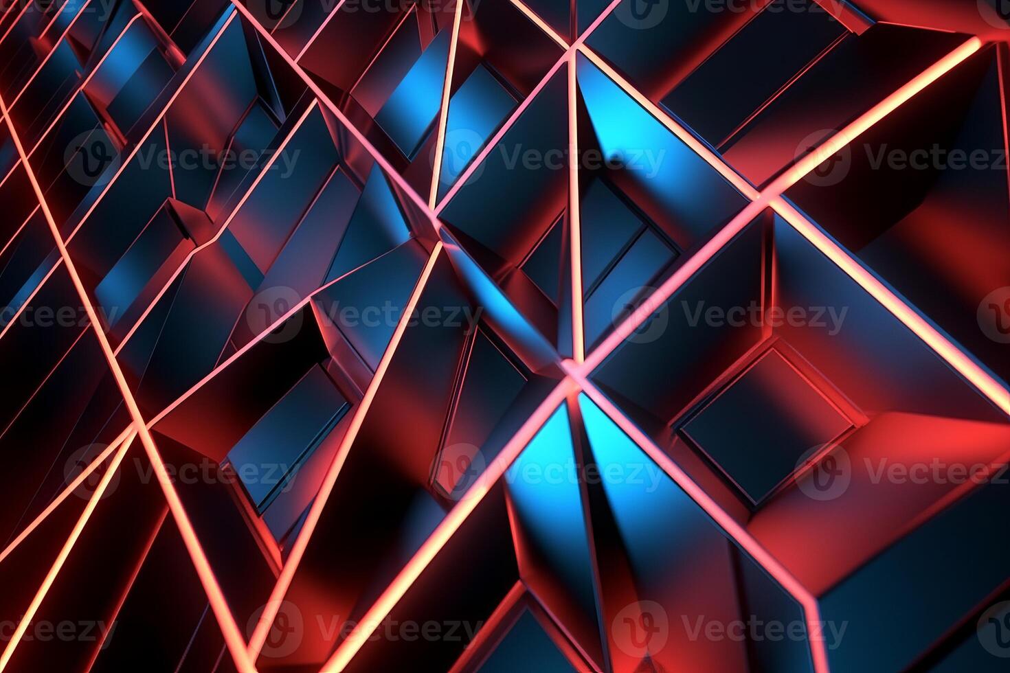 Sleek Modern Geometric Glowing Shapes Outline Background photo