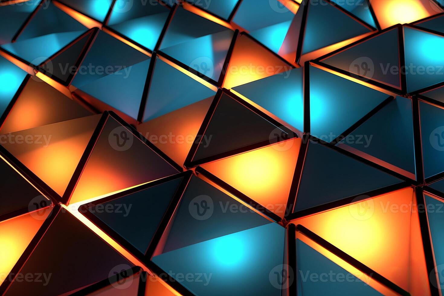 Sleek Modern Geometric Glowing Shapes Outline Background photo