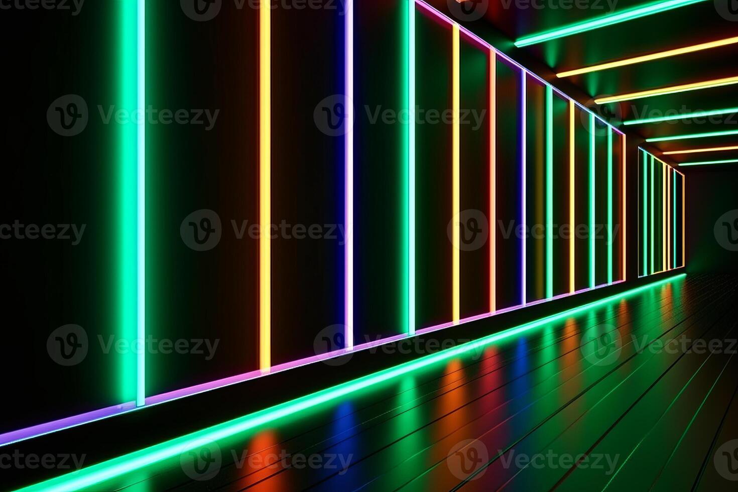 Sleek Modern Geometric Glowing Shapes Outline Background photo