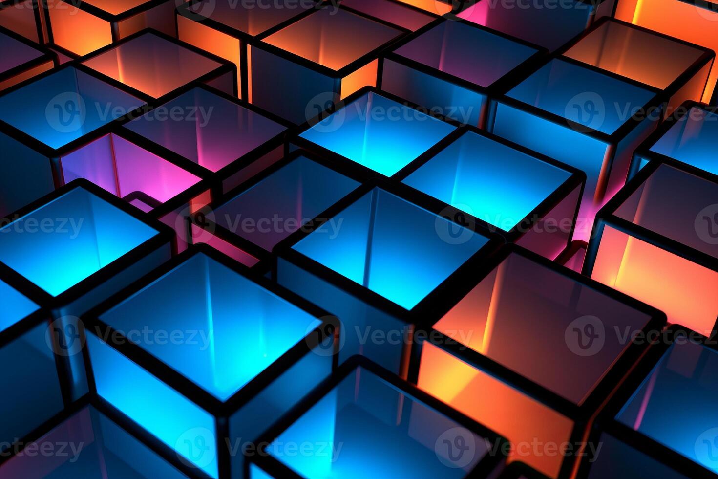Sleek Modern Geometric Glowing Shapes Outline Background photo
