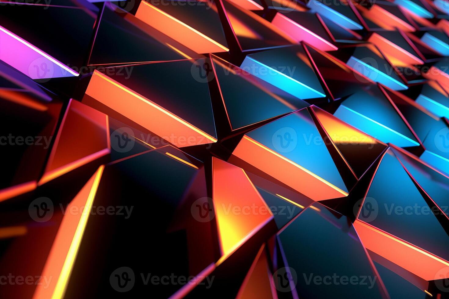 Sleek Modern Geometric Glowing Shapes Outline Background photo