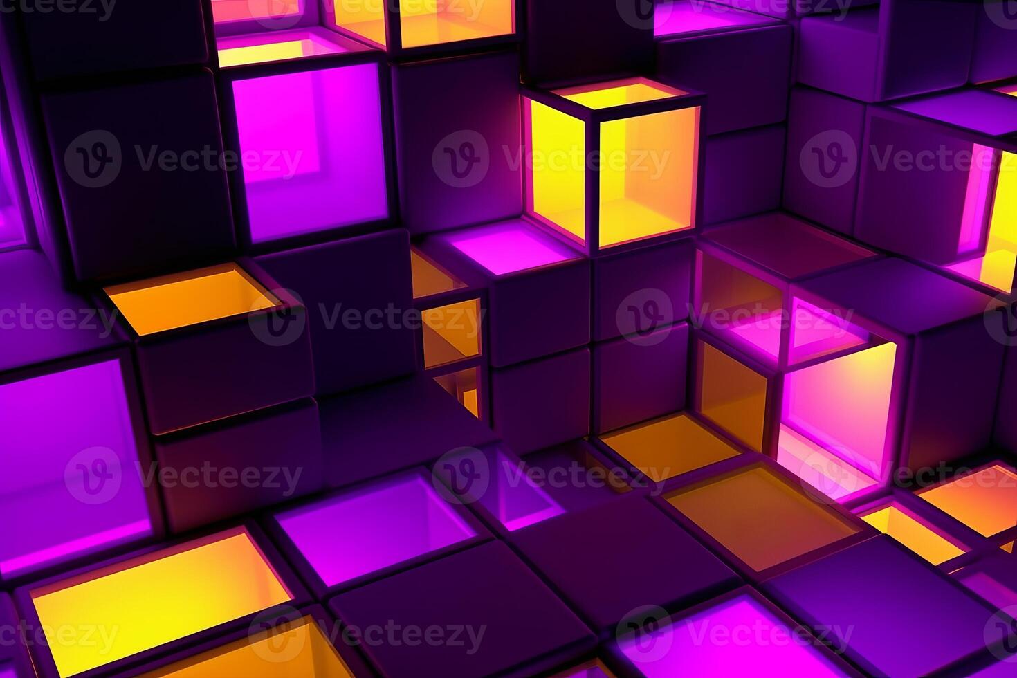 Sleek Modern Geometric Glowing Shapes Outline Background photo