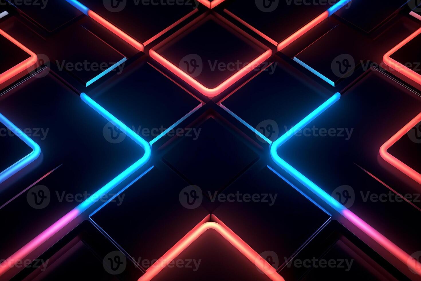 Sleek Modern Geometric Glowing Shapes Outline Background photo