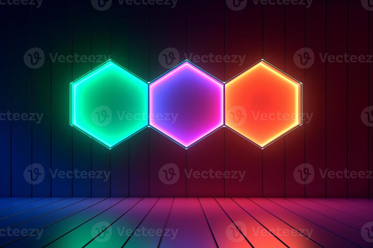 Sleek Modern Geometric Glowing Shapes Outline Background photo