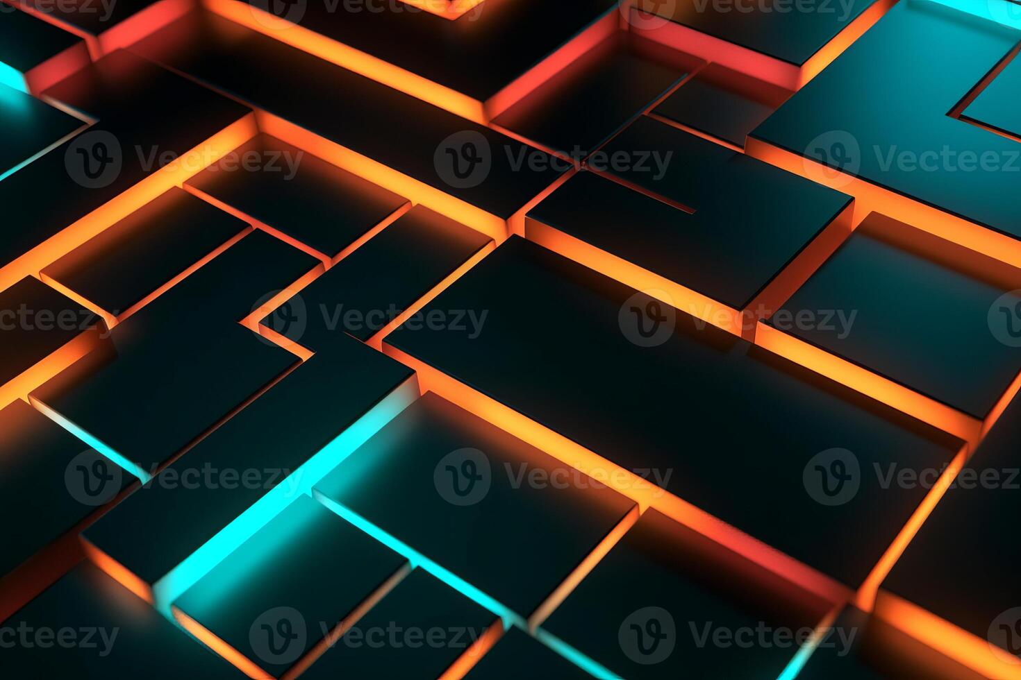 Sleek Modern Geometric Glowing Shapes Outline Background photo