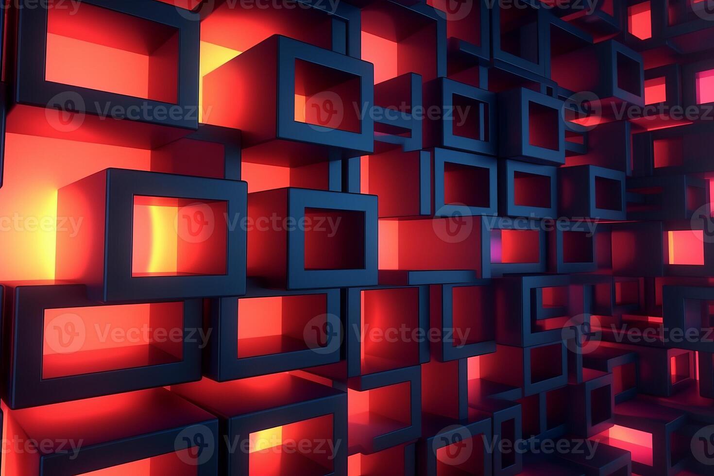 Sleek Modern Geometric Glowing Shapes Outline Background photo