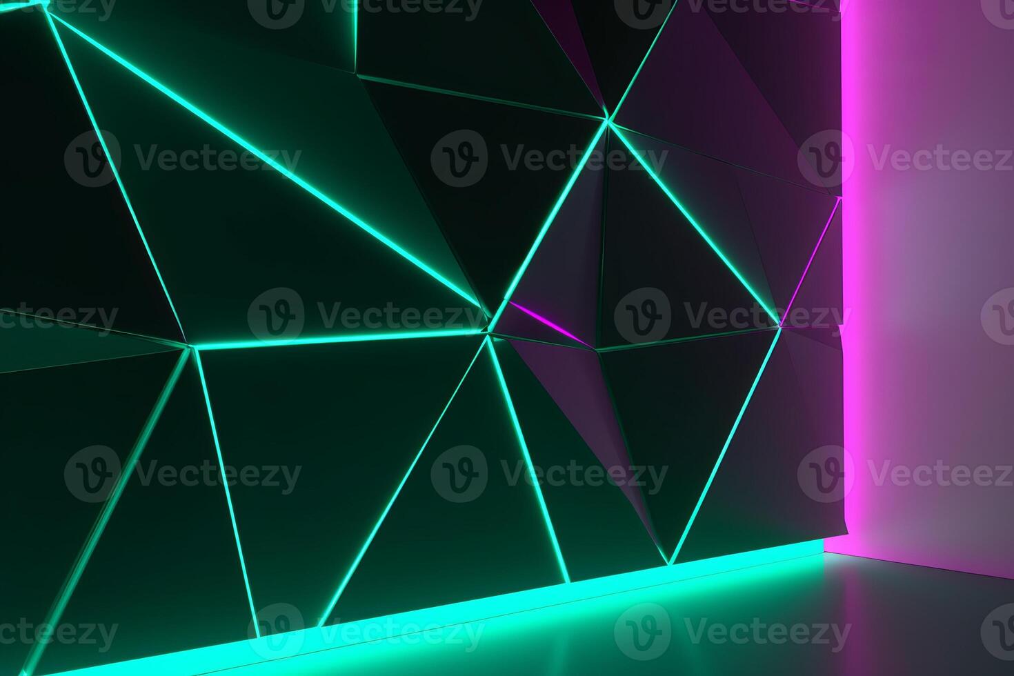 Sleek Modern Geometric Glowing Shapes Outline Background photo