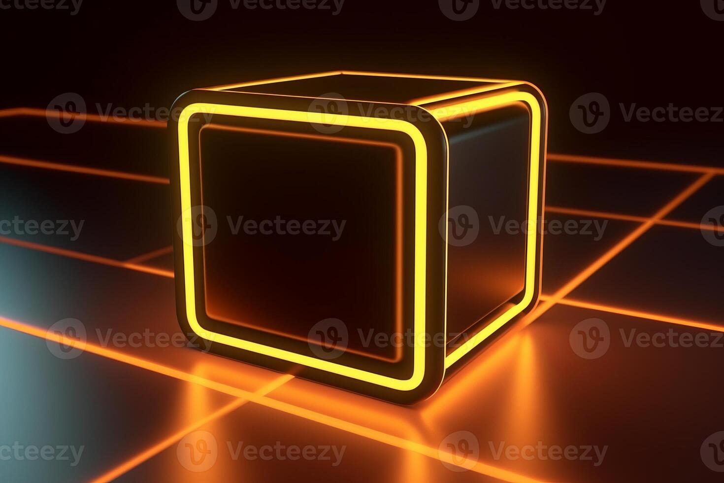 Sleek Modern Geometric Glowing Shapes Outline Background photo