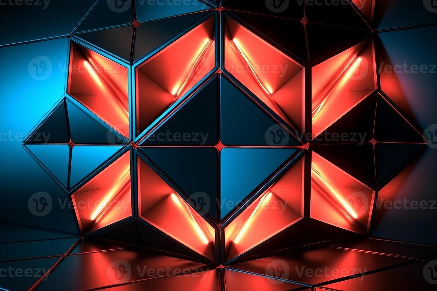 Sleek Modern Geometric Glowing Shapes Outline Background photo