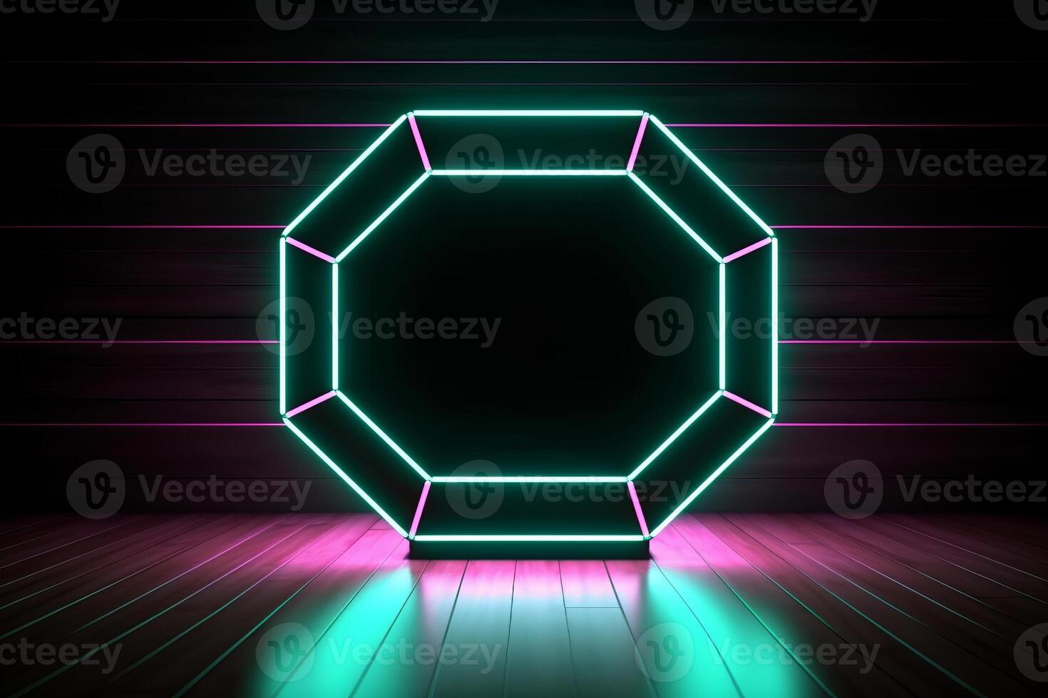 Sleek Modern Geometric Glowing Shapes Outline Background photo