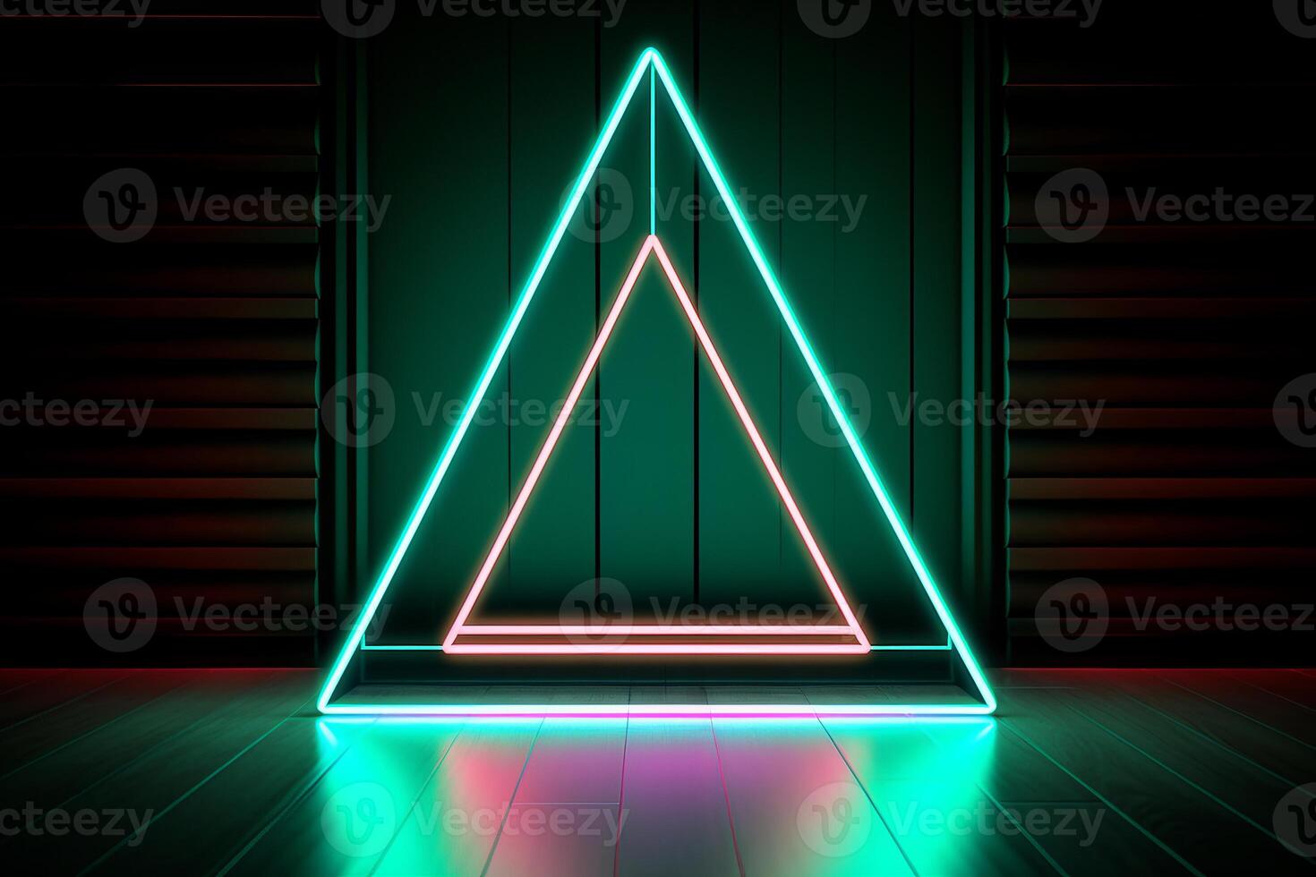 Sleek Modern Geometric Glowing Shapes Outline Background photo
