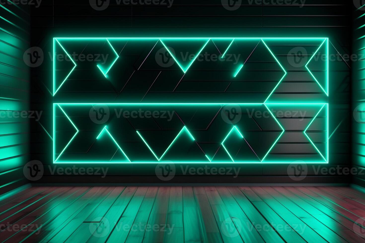 Sleek Modern Geometric Glowing Shapes Outline Background photo