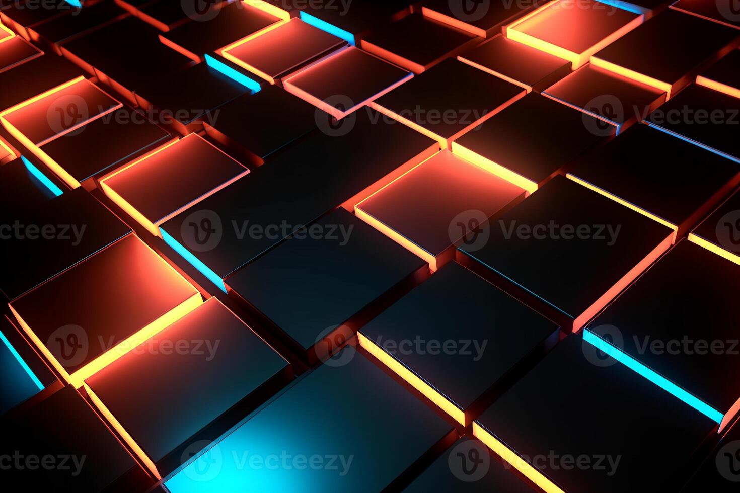 Sleek Modern Geometric Glowing Shapes Outline Background photo