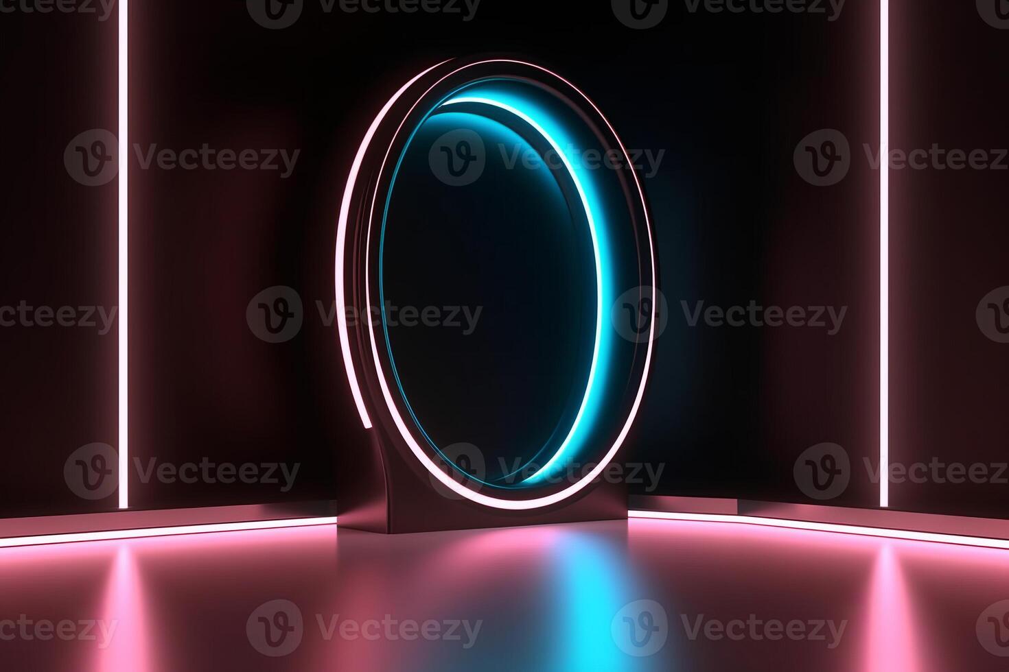 Sleek Modern Geometric Glowing Shapes Outline Background photo