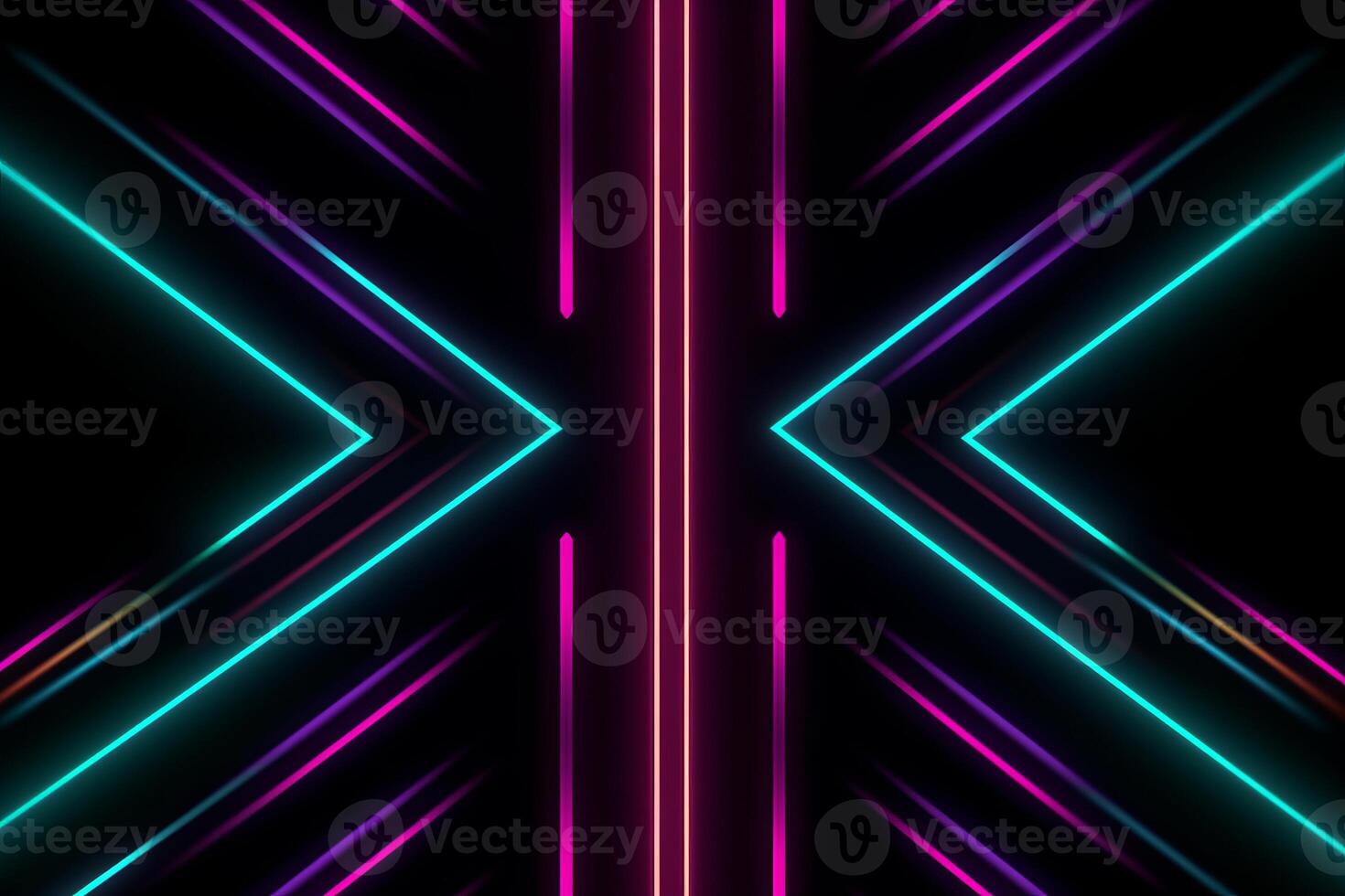 Sleek Modern Geometric Glowing Shapes Outline Background photo