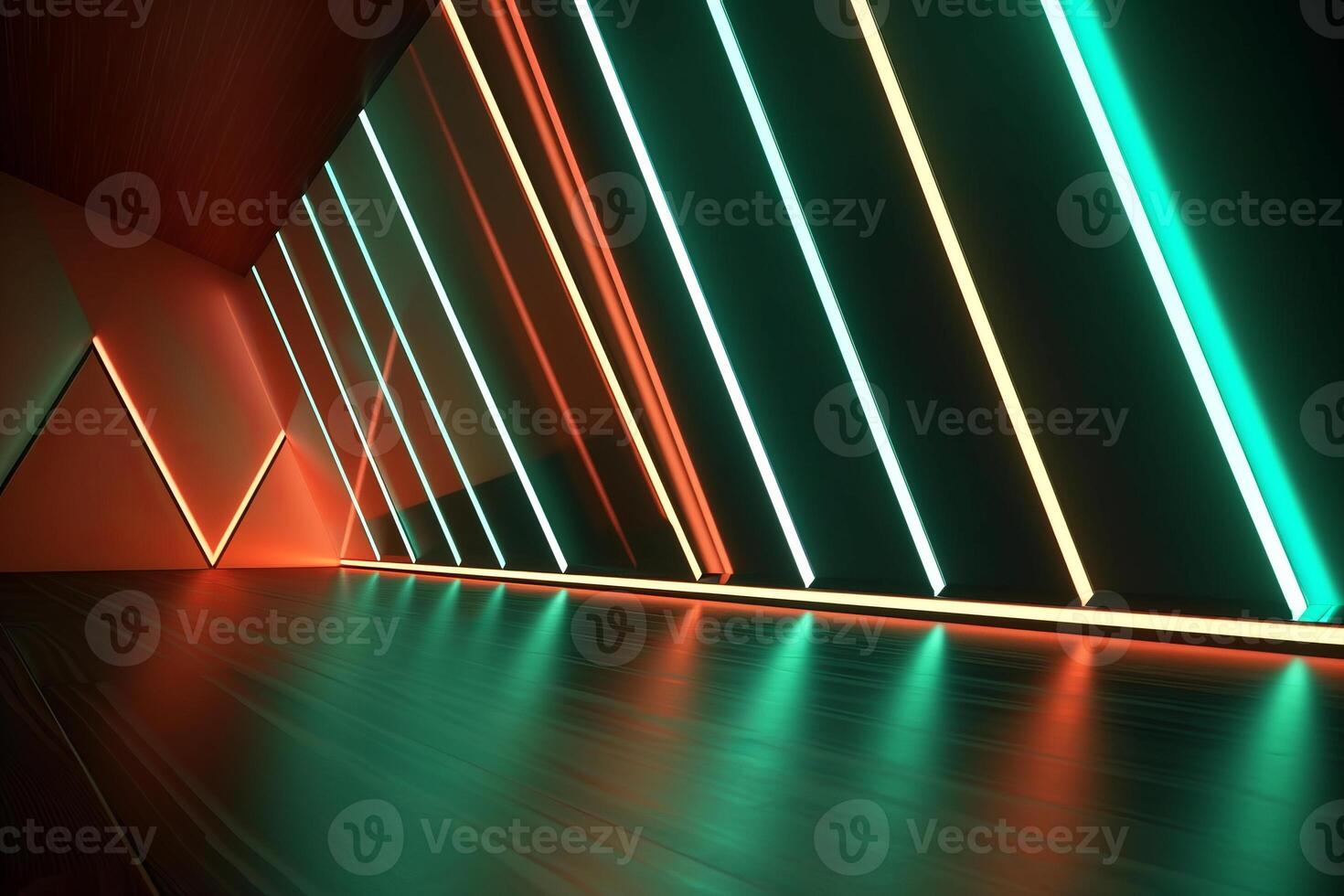 Sleek Modern Geometric Glowing Shapes Outline Background photo