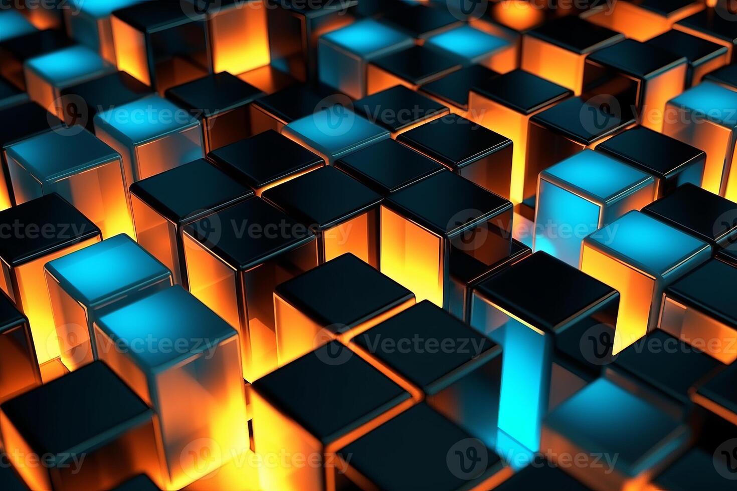 Sleek Modern Geometric Glowing Shapes Outline Background photo