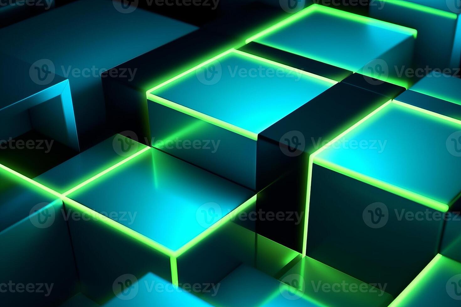 Sleek Modern Geometric Glowing Shapes Outline Background photo