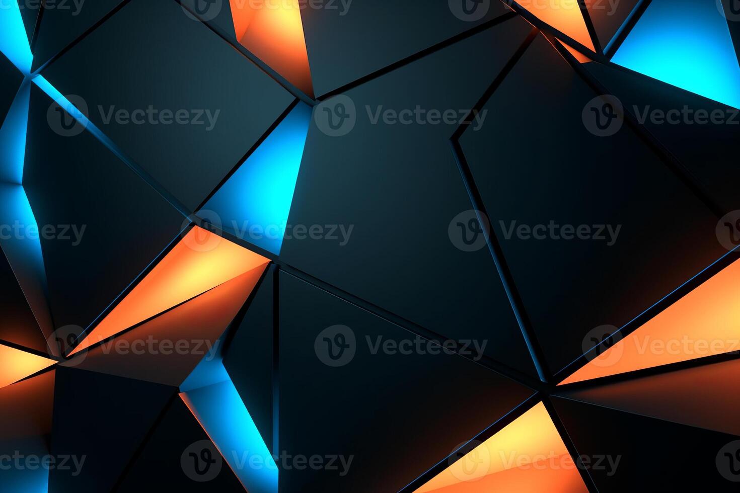 Sleek Modern Geometric Glowing Shapes Outline Background photo