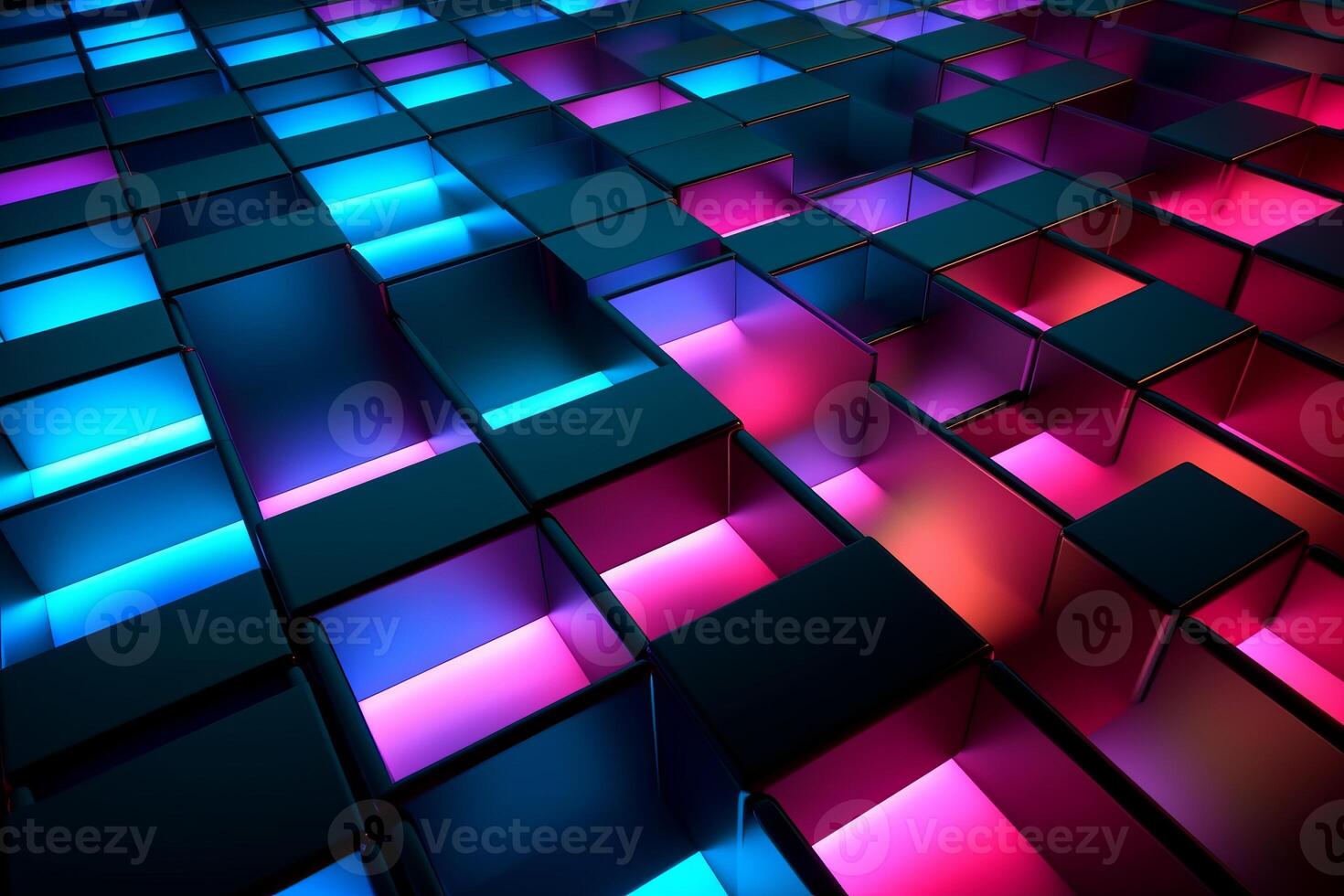 Sleek Modern Geometric Glowing Shapes Outline Background photo