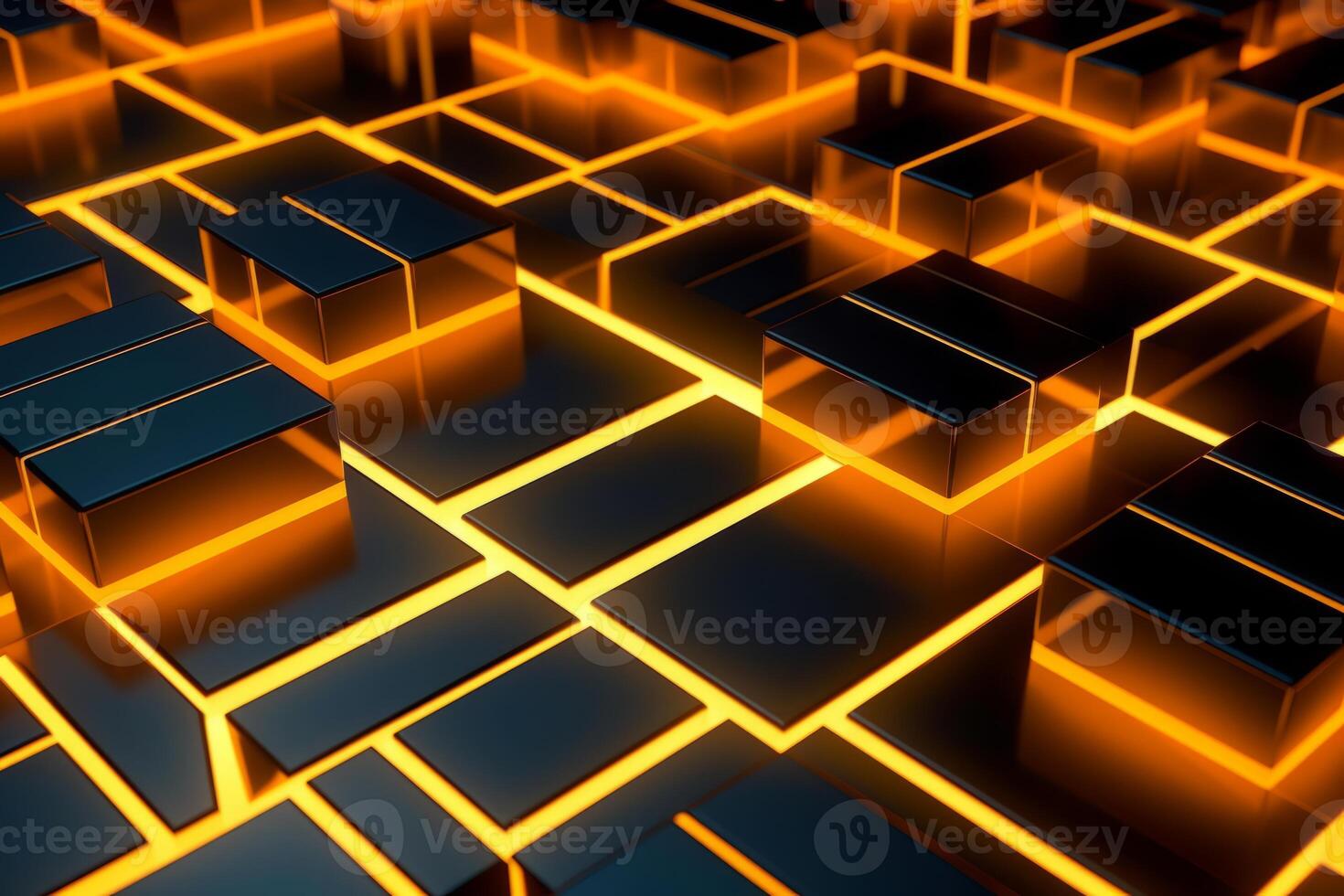 Sleek Modern Geometric Glowing Shapes Outline Background photo