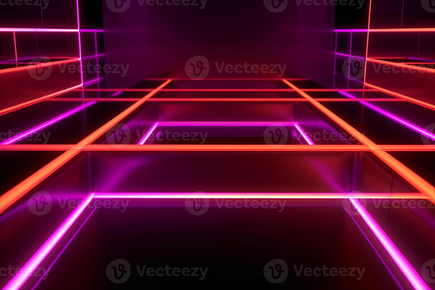Sleek Modern Geometric Glowing Shapes Outline Background photo